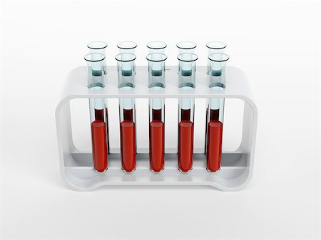 simsearch:400-07774098,k - test tubes with blood samples, 3d isolated render Stock Photo - Budget Royalty-Free & Subscription, Code: 400-07326102