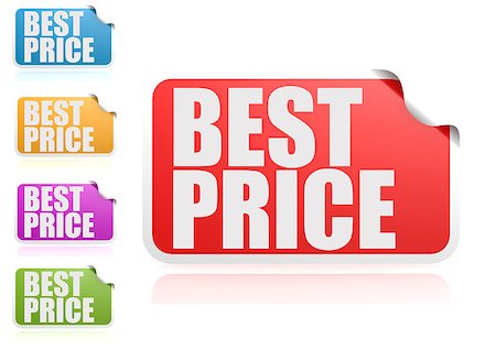 simsearch:400-05919545,k - Best price label set Stock Photo - Budget Royalty-Free & Subscription, Code: 400-07326292