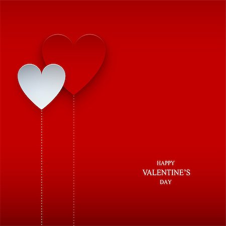 Valentines Day abstract vector background. Foto de stock - Royalty-Free Super Valor e Assinatura, Número: 400-07327301