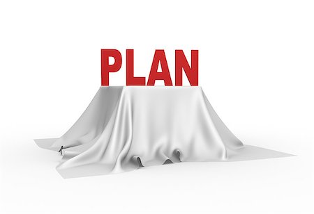 3d plan icon on a white tablecloth Stock Photo - Budget Royalty-Free & Subscription, Code: 400-07327548