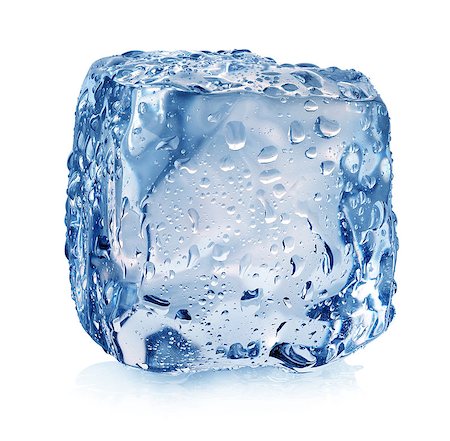 fresh glass of ice water - Ice cube with drops isolated on white Foto de stock - Super Valor sin royalties y Suscripción, Código: 400-07328005