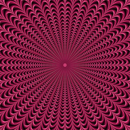 simsearch:400-06699301,k - Digital abstract fractal image with a monochrome radial design in cerise. Stock Photo - Budget Royalty-Free & Subscription, Code: 400-07329125