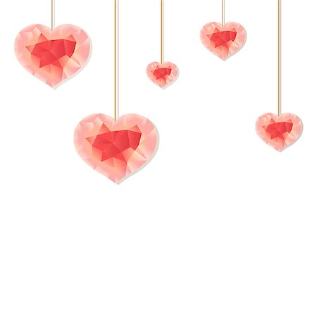 simsearch:400-07326110,k - Pink Origami Heart, Vector Illustration Stock Photo - Budget Royalty-Free & Subscription, Code: 400-07329171