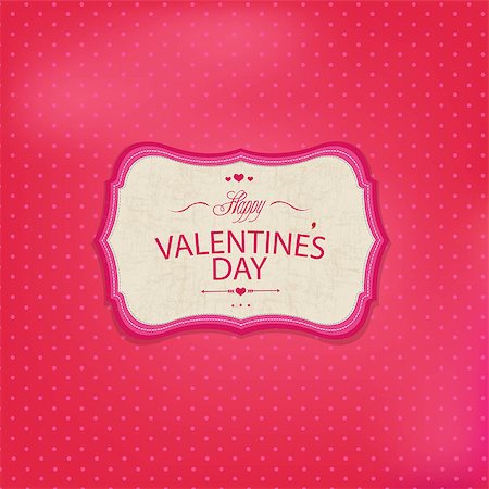 simsearch:400-07774625,k - Pink Valentines Day Card, With Gradient Mesh, Vector Illustration Photographie de stock - Aubaine LD & Abonnement, Code: 400-07329172