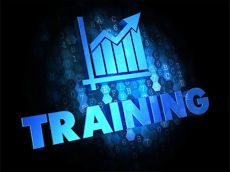 Training Concept - Blue Color Text on Digital Background. Stock Photo - Budget Royalty-Free & Subscription, Code: 400-07329400