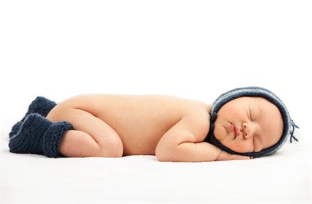 simsearch:400-07211187,k - Newborn baby boy asleep Photographie de stock - Aubaine LD & Abonnement, Code: 400-07329469