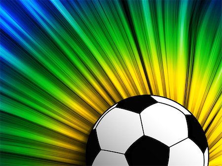 simsearch:400-07546642,k - Vector - Brazil Flag with Soccer Ball Background Stockbilder - Microstock & Abonnement, Bildnummer: 400-07329644