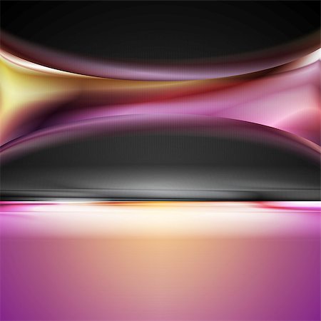 simsearch:400-07325154,k - Abstract bright vector wave design Stock Photo - Budget Royalty-Free & Subscription, Code: 400-07329718