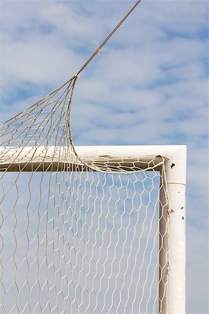 Back side the Goal at the soccer field Stock Photo - Budget Royalty-Free & Subscription, Code: 400-07329873