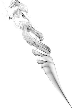 simsearch:400-04332303,k - The abstract figure of the smoke on a white background Foto de stock - Royalty-Free Super Valor e Assinatura, Número: 400-07329910