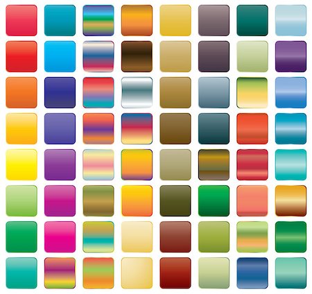 simsearch:400-07212658,k - Set of gradient button icons for your design Stock Photo - Budget Royalty-Free & Subscription, Code: 400-07320027