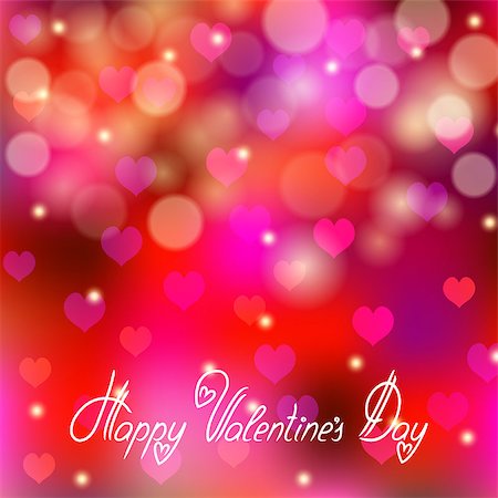 simsearch:400-09119603,k - Abstract festive background with hearts, bokeh. Vector illustration EPS 10. Photographie de stock - Aubaine LD & Abonnement, Code: 400-07320359