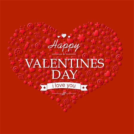 simsearch:400-07261564,k - Red Heart Valentines Day, With Gradient Mesh, Vector Illustration Stock Photo - Budget Royalty-Free & Subscription, Code: 400-07320697