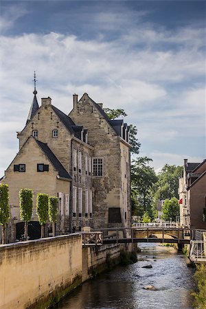 Canal and old house in the center of Valkenburg, Netherlands Stock Photo - Budget Royalty-Free & Subscription, Code: 400-07320791