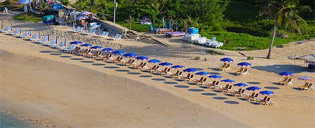resort outdoor bed - The beach near the tropical sea with umbrellas Stock Photo - Budget Royalty-Free & Subscription, Code: 400-07320859