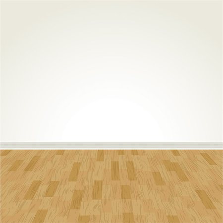 enterlinedesign (artist) - A vector illustration of a blank wall and hardwood flooring. EPS 10. Foto de stock - Super Valor sin royalties y Suscripción, Código: 400-07322033