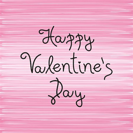 simsearch:400-07326110,k - Happy valentine's day handmade lettering on pink background Photographie de stock - Aubaine LD & Abonnement, Code: 400-07323256