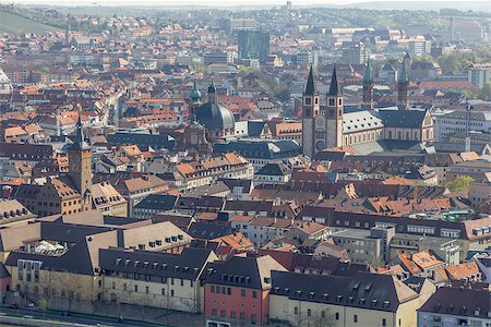 View of Wurzburg, Germany. Stockbilder - Microstock & Abonnement, Bildnummer: 400-07323250