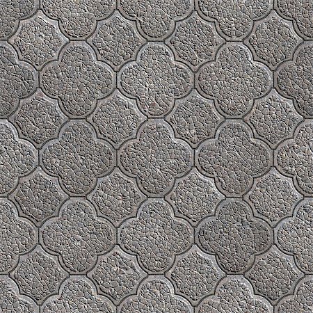 stone slab - Gray Granular Figured Pavement as Flower with Four Petals. Seamless Tileable Texture. Stock Photo - Budget Royalty-Free & Subscription, Code: 400-07323283