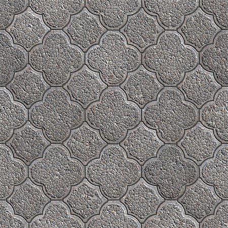 petal on stone - Gray Granular Figured Pavement as Flower with Four Petals. Seamless Tileable Texture. Stock Photo - Budget Royalty-Free & Subscription, Code: 400-07323283