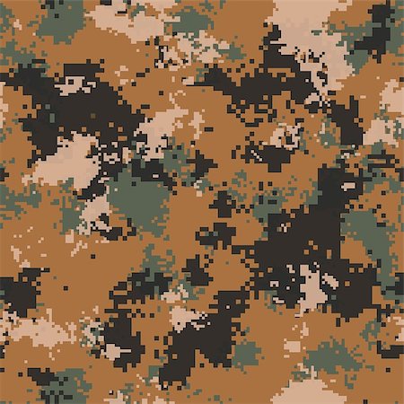 digital camouflage seamless pattern - Desert Marpat Digital Camouflage. Seamless Tileable Texture. Stock Photo - Budget Royalty-Free & Subscription, Code: 400-07323306