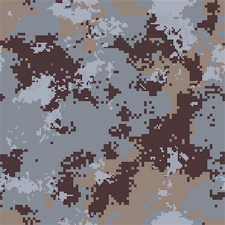 Desert Digital Camouflage. Seamless Tileable Texture. Stock Photo - Budget Royalty-Free & Subscription, Code: 400-07323301