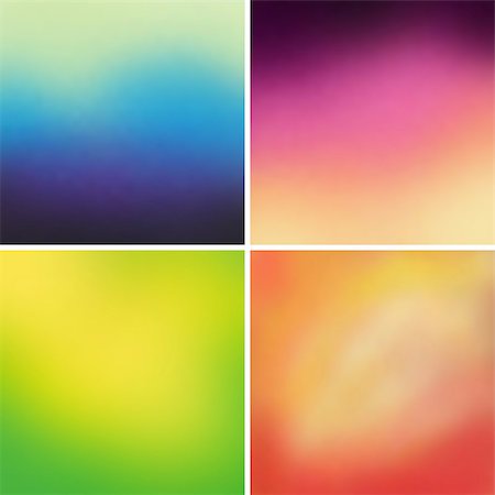 simsearch:400-08753688,k - Abstract colorful blurred vector backgrounds set 10 Foto de stock - Super Valor sin royalties y Suscripción, Código: 400-07323341