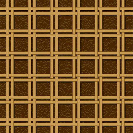 wicker basket weaving pattern, seamless texture background Stockbilder - Microstock & Abonnement, Bildnummer: 400-07323650