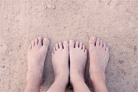 sole feet beach - barefoot in sand and water on beach  in summer holidays relaxing Stock Photo - Budget Royalty-Free & Subscription, Code: 400-07323805