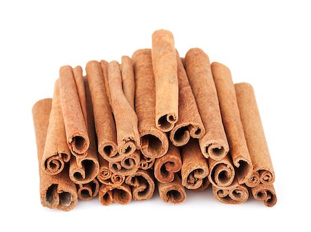 simsearch:400-07321770,k - Cinnamon. Isolated on white background Foto de stock - Super Valor sin royalties y Suscripción, Código: 400-07337698