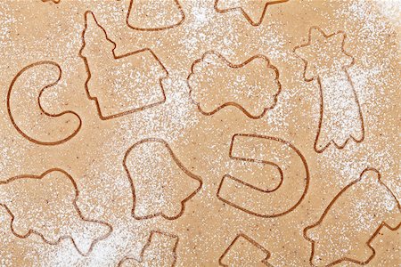 simsearch:400-05736949,k - Gingerbread dough for christmas cookies texture Foto de stock - Super Valor sin royalties y Suscripción, Código: 400-07337806