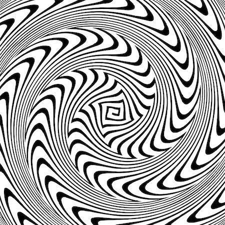 spiral circle vector - Black and White Hypnotic Background. Vector Illustration. Photographie de stock - Aubaine LD & Abonnement, Code: 400-07338637