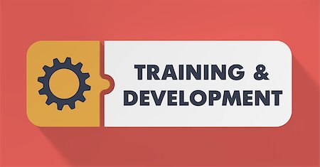 employee training - Training and Development Concept in Flat Design with Long Shadows. Stock Photo - Budget Royalty-Free & Subscription, Code: 400-07338765