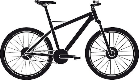 Bicycle. Sports bicycle. High-speed bicycle. Abstract drawing of the bicycle Stock Photo - Budget Royalty-Free & Subscription, Code: 400-07338863