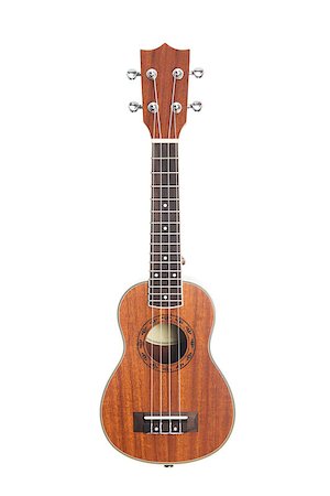 simsearch:400-07505739,k - Ukulele Hawaiian guitar, studio shot isolated on white background Stock Photo - Budget Royalty-Free & Subscription, Code: 400-07338918