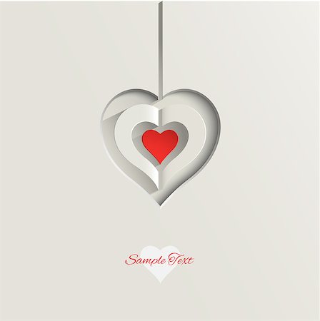 Valentines Day abstract vector background. Foto de stock - Royalty-Free Super Valor e Assinatura, Número: 400-07330254