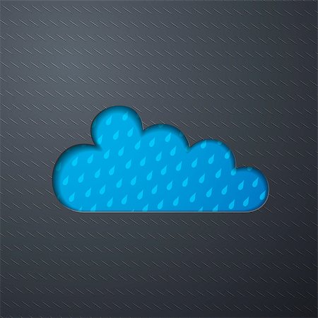 sergio77 (artist) - icon of clouds and rain Photographie de stock - Aubaine LD & Abonnement, Code: 400-07330277