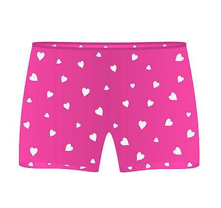 Mens boxer shorts with white hearts on white background Stock Photo - Budget Royalty-Free & Subscription, Code: 400-07330689