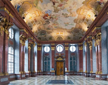 palace room - Melk Abbey: Marble Hall, Austria Stock Photo - Budget Royalty-Free & Subscription, Code: 400-07330839