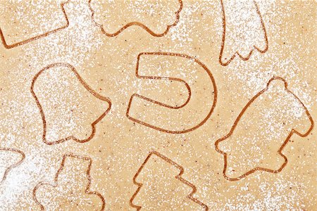 simsearch:400-05736949,k - Gingerbread dough for christmas cookies texture Foto de stock - Super Valor sin royalties y Suscripción, Código: 400-07331586