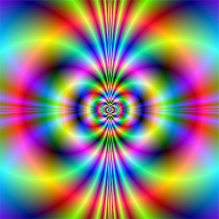 simsearch:400-06067180,k - Digital abstract fractal image with a colorful neon pattern in pink, yellow, green, blue and red. Stock Photo - Budget Royalty-Free & Subscription, Code: 400-07331835