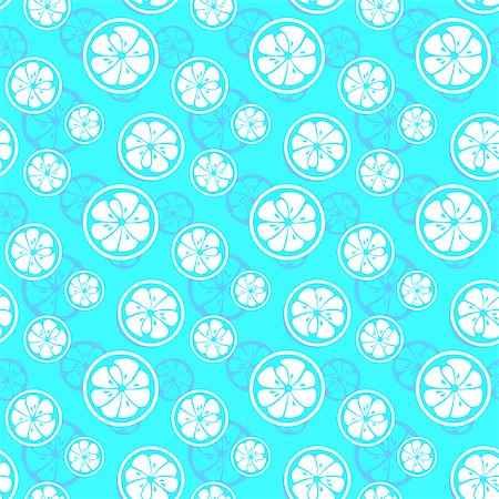 simsearch:400-04892460,k - Abstract citrus fruit seamless pattern. Vector illustration for fresh sweet design. Can be used for wallpaper, cover fill, web page background, surface texture. Blue and white color. Stock Photo - Budget Royalty-Free & Subscription, Code: 400-07331893