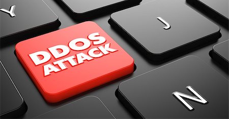 DDOS Attack  on Red Button on Black Computer Keyboard. Foto de stock - Super Valor sin royalties y Suscripción, Código: 400-07332008