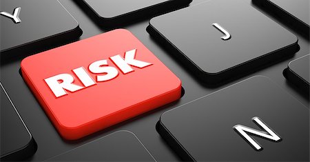 simsearch:400-07308209,k - Risk  on Red Button on Black Computer Keyboard. Stock Photo - Budget Royalty-Free & Subscription, Code: 400-07332001