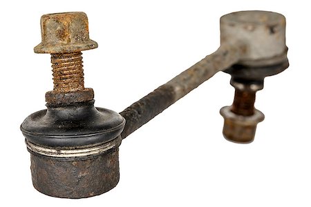 simsearch:400-07423566,k - Old and very worn and rusty stabilizer link Photographie de stock - Aubaine LD & Abonnement, Code: 400-07332906