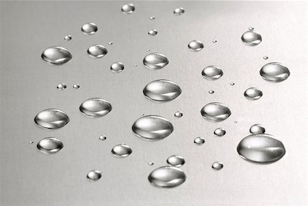 Abstract. Water droplets over steel background Stock Photo - Budget Royalty-Free & Subscription, Code: 400-07404838