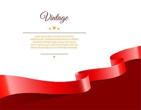 Vector illustration of Vintage template Stock Photo - Budget Royalty-Free & Subscription, Code: 400-07405800