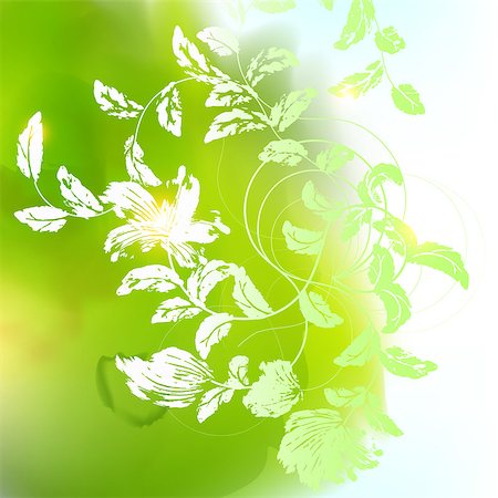 simsearch:400-07427493,k - Floral background.The illustration contains transparency and effects. EPS10 Foto de stock - Royalty-Free Super Valor e Assinatura, Número: 400-07406069