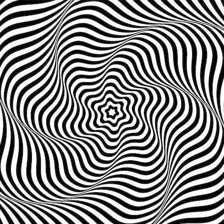 simsearch:400-07052693,k - Illusion of wavy rotation movement. Abstract op art background. Vector art. Stock Photo - Budget Royalty-Free & Subscription, Code: 400-07406129