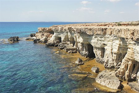 Sea Caves, Cape Greko, Ayia Napa, Cyprus, Europe Photographie de stock - Aubaine LD & Abonnement, Code: 400-07406906
